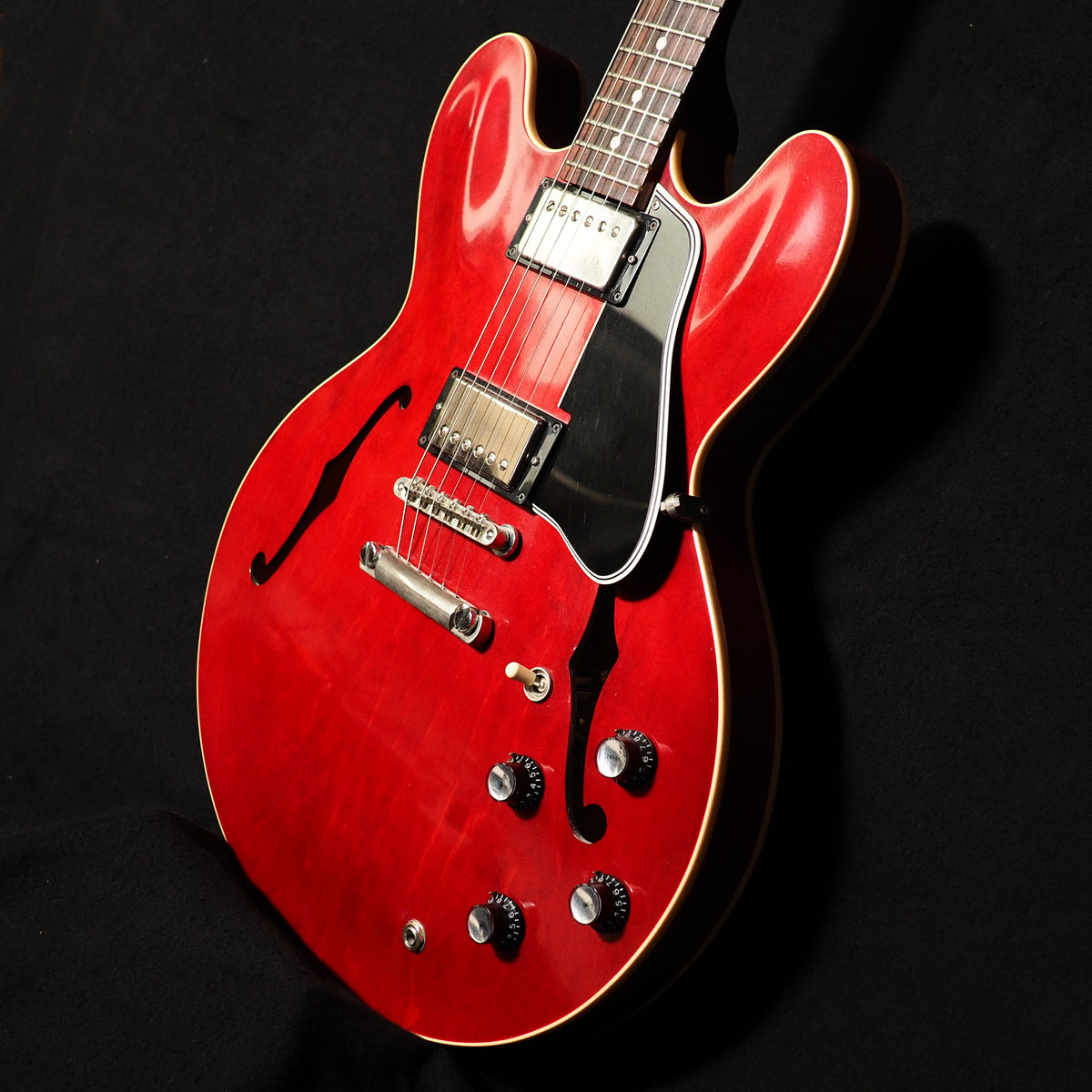 美品 Gibson Custom Memphis ES-335 Gibson Memphis Custom Shop ES-335 DOT Fat-Neck Antique Red