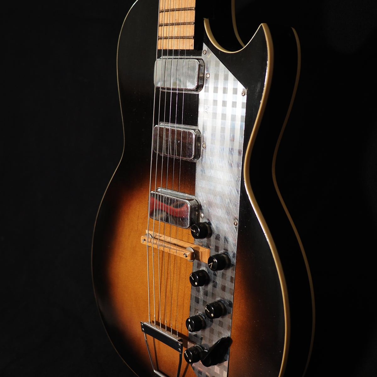KAY Value Leader 2ピックアップ 1963 Kay Value Leader 2 pickup maple neck Sunburst w/ Original