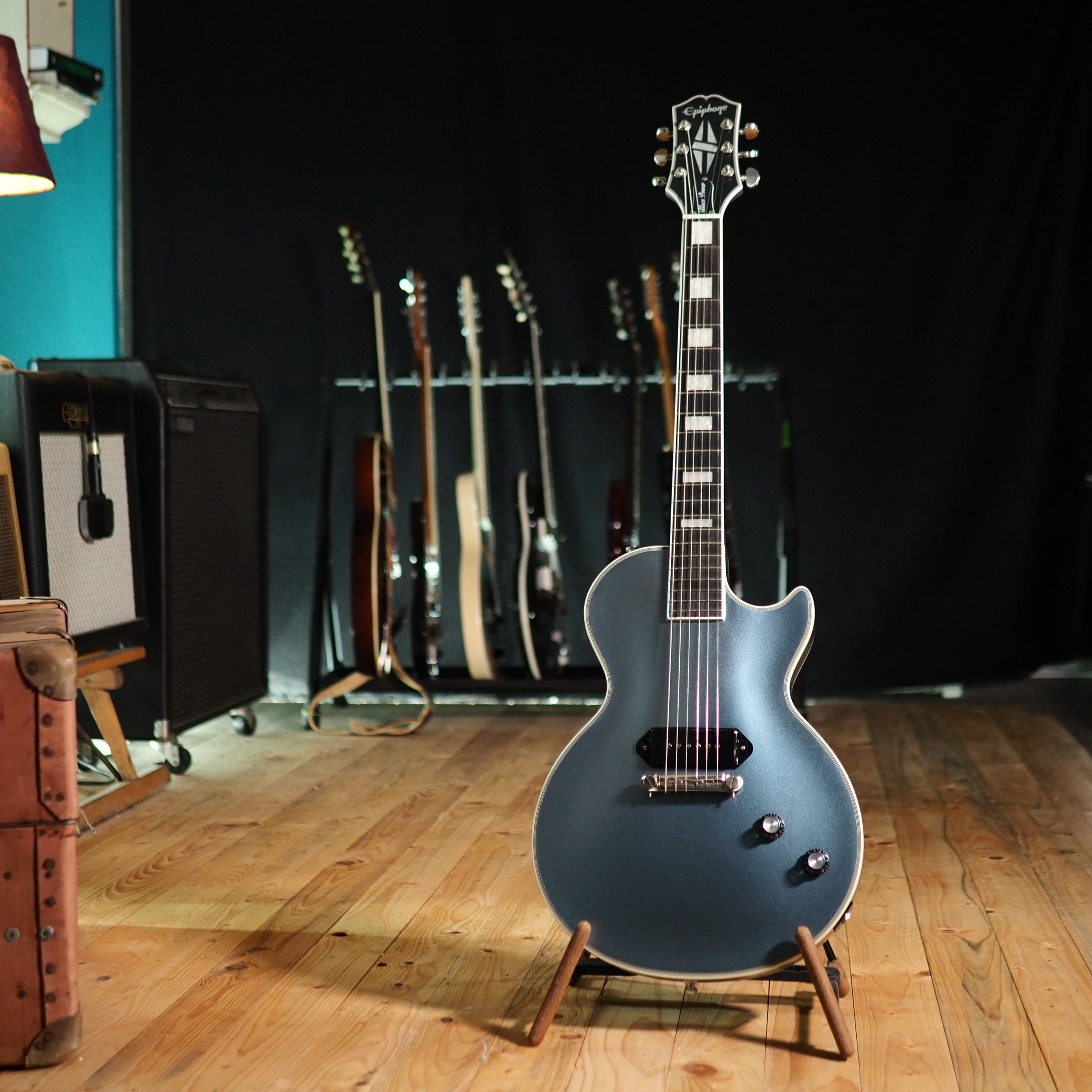 Epiphone Jared James Nichols "Blues Power" Les Paul Custom, Aged Pelham Blue