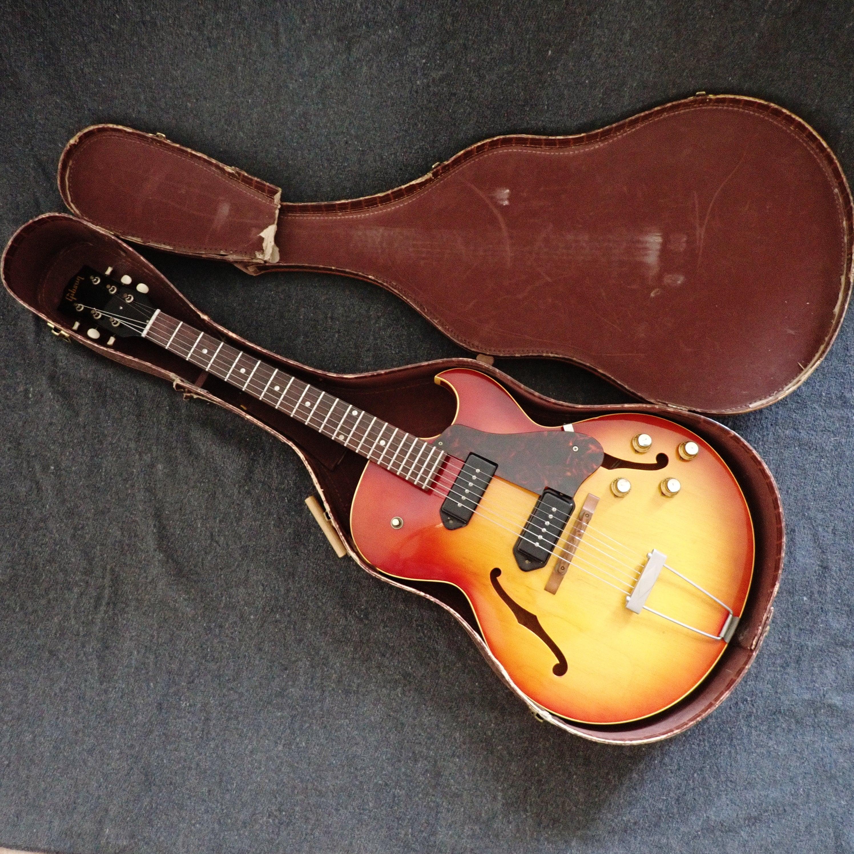 Gibson ES-125 TDC Sunburst near mint from 1963 - one owner, with original case and receipt - wurst.guitars