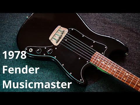 Fender Musicmaster aus 1978 in schwarz
